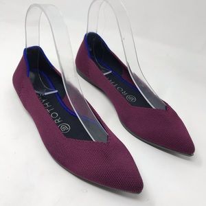 Rothys Orchid Purple Point Toe Flats Retired.